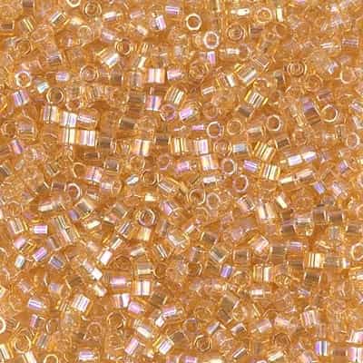 Miyuki Delica Seed Beads 5g DBMH0100 Hex TR Light Amber