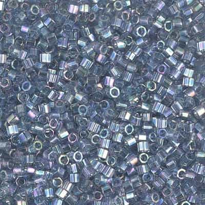 Miyuki Delica Seed Beads 5g DBMH0111 Hex TR Medium Grey-Blue