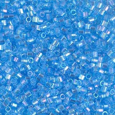 Miyuki Delica Seed Beads 5g DBMH0176 Hex TR Blue Crystal Sea