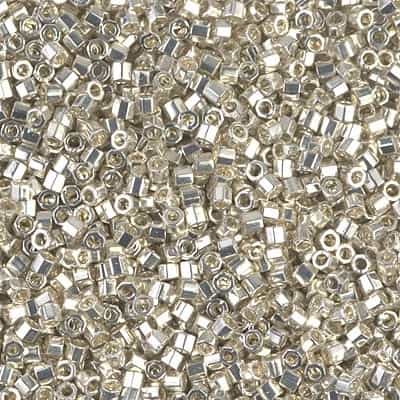 Miyuki Delica Seed Beads 5g DBMH0035 Hex GA Silver