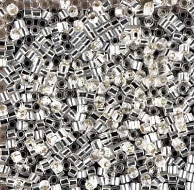 [ DS ] Miyuki Delica 10/0 Seed Beads 5g DBMH0041 Hex TSL Crystal