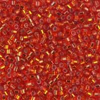 Miyuki Delica Seed Beads 5g DBMH0043 Hex TSL Orangish Red