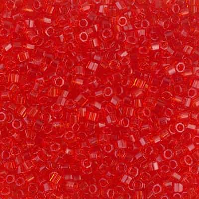 Miyuki Delica Seed Beads 5g DBMH0704 Hex T Orangish Red