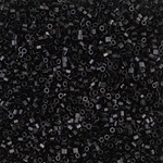 Miyuki Delica Seed Beads 1 Gram 15/0 DBSH10 Hex OP Black