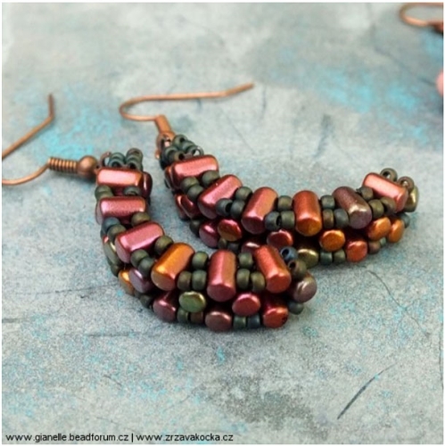 BeadSmith Digital Download Patterns - Arc Earrings