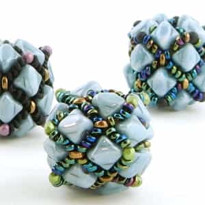 BeadSmith Digital Download Patterns - Argyle Beaded Bead