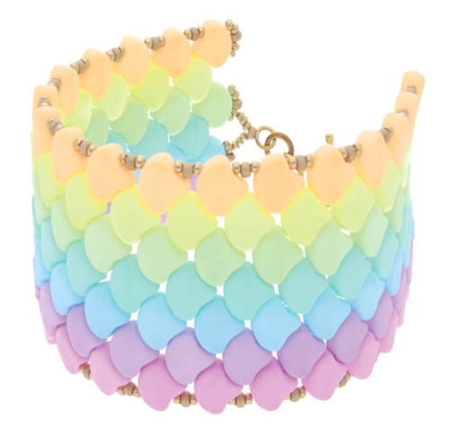 BeadSmith Digital Download Patterns - Bondeli Ginko Rainbow Bracelet
