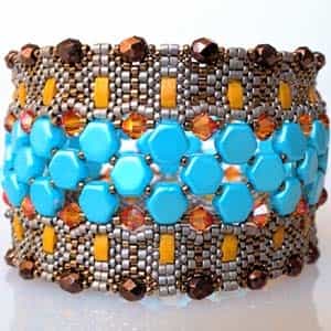 BeadSmith Digital Download Patterns - Cobble Tiles Bracelet