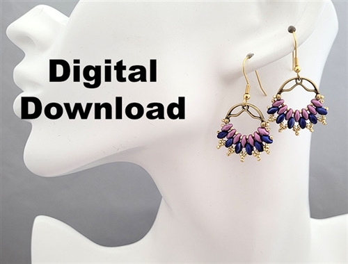 BeadSmith Digital Download Pattern - Cymbal Swag Earrings