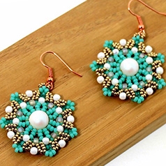 BeadSmith Digital Download Pattern - Dionea Earrings