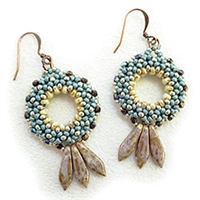 BeadSmith Digital Download Pattern - Duo Rings Earrings