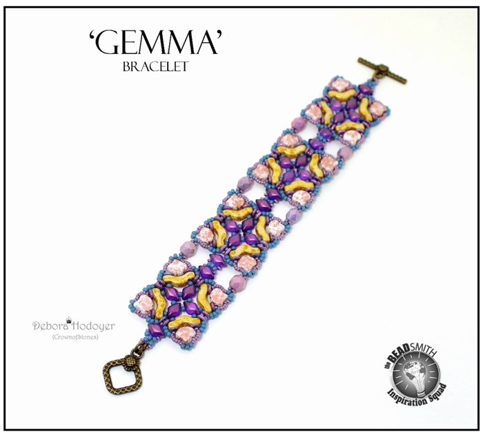 BeadSmith Digital Download Pattern - Gemma Bracelet by Debora Hodoyer