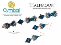 BeadSmith Digital Download Pattern - Halfmoon Bracelet & Earrings by Debora Hodoyer