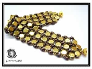 BeadSmith Digital Download Patterns - Honeycomb Bracelet