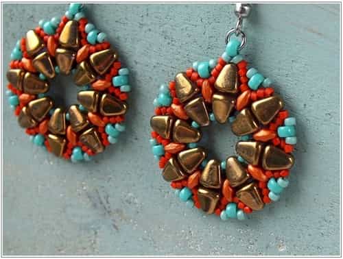 BeadSmith Digital Download Patterns - Nib-BIt Viracocha Earrings