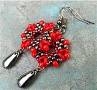 BeadSmith Digital Download Patterns - Rosetta Earrings