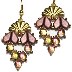 BeadSmith Digital Download Patterns - Sitia Diamond Earrings