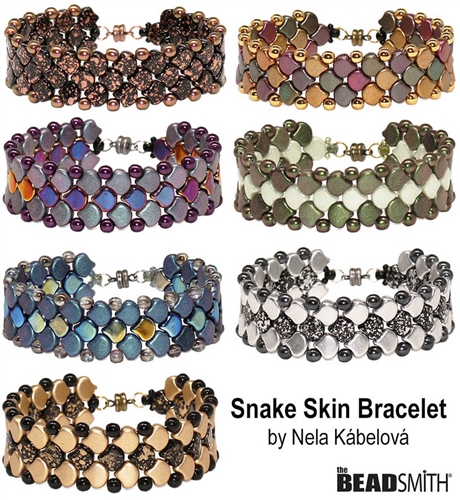 BeadSmith Digital Download Patterns - Snake Skin Bracelet
