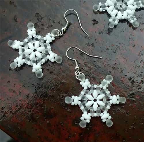 BeadSmith Digital Download Patterns - SuperDuo Snowflakes