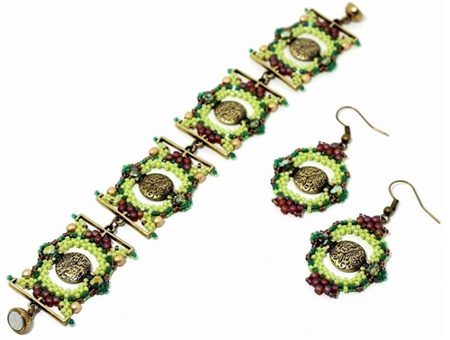 BeadSmith Digital Download Pattern - Tahiti Bracelet & Earrings