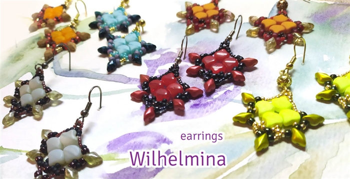 BeadSmith Digital Download Patterns - Wilhelmina Earrings