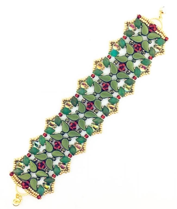 BeadSmith Digital Download Patterns - Yule Garland Bracelet