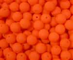 Neon Druk Beads 6mm: DK6-BNOR - Neon Orange - 25 Beads