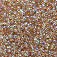 Miyuki Drop/Frings Seed Beads 3.4mm DP-55019 - Crystal Brown Rainbow - 10 Grams