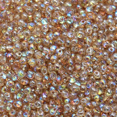Miyuki Drop/Frings Seed Beads 3.4mm DP-55019 - Crystal Brown Rainbow - 10 Grams