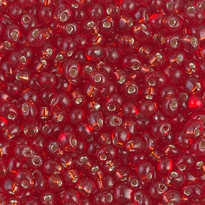 Miyuki Drop/Fringe Seed Beads 3.4mm DP10 TSL Red