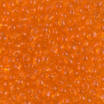[ OR ] Miyuki Drop/Fringe Seed Beads 3.4mm DP138 T Orange