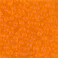 Miyuki Drop/Fringe Seed Beads 3.4mm DP138F T MA Orange