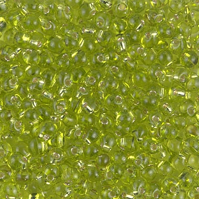 Miyuki Drop/Fringe Seed Beads 3.4mm DP14 TSL Lime Green