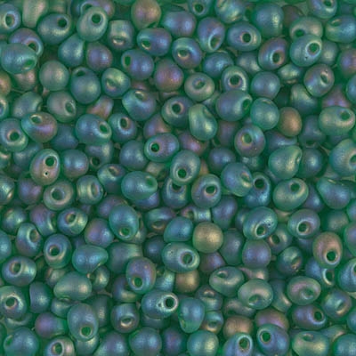 Miyuki Drop/Fringe Seed Beads 3.4mm DP146FR TR MA Green