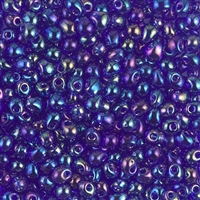 Miyuki Drop/Fringe Seed Beads 3.4mm DP177 TR Purple