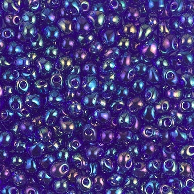 [ OR ] Miyuki Drop/Fringe Seed Beads 3.4mm DP177 TR Purple