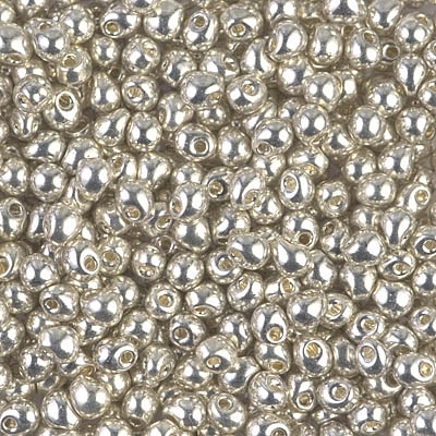 [ OR ] Miyuki Drop/Fringe Seed Beads 3.4mm DP181 GA Silver