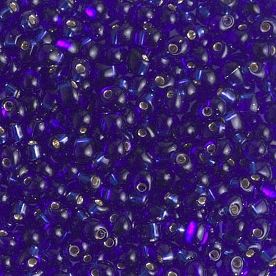 [ OR ] Miyuki Drop/Fringe Seed Beads 3.4mm DP20 TSL Cobalt Blue