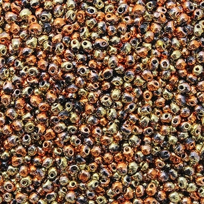 Miyuki Drop/Frings Seed Beads 3.4mm DP401F-98542 OP Black California Gold Rush