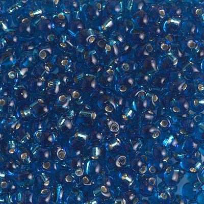 [ OR ] Miyuki Drop/Fringe Seed Beads 3.4mm DP25 TSL Capri Blue