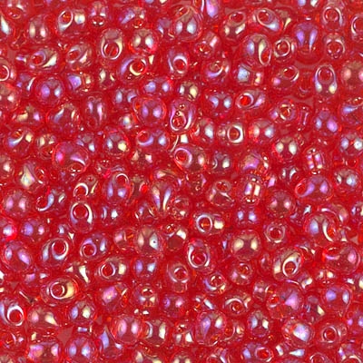 Miyuki Drop/Fringe Seed Beads 3.4mm DP254 TR Red