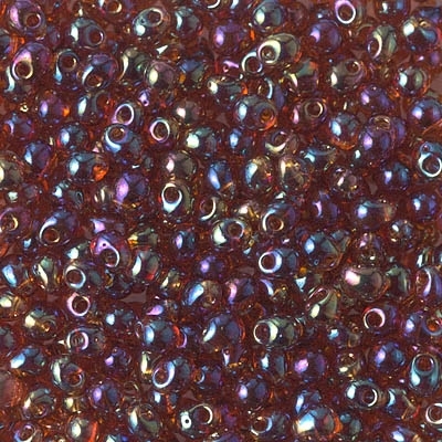 Miyuki Drop/Fringe Seed Beads 3.4mm DP257 TR Dk Golden Brown