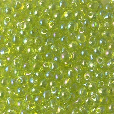 [ OR ] Miyuki Drop/Fringe Seed Beads 3.4mm DP258 TR Lime Green