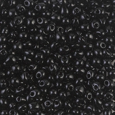 [ OR ] Miyuki Drop/Fringe Seed Beads 3.4mm DP401 OP Black