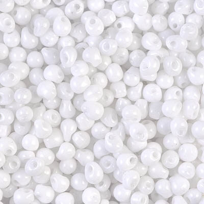 Miyuki Drop/Fringe Seed Beads 3.4mm DP402 OP White