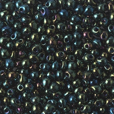[ OR ] Miyuki Drop/Fringe Seed Beads 3.4mm DP453 MR Green
