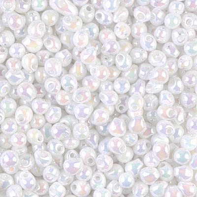 Miyuki Drop/Fringe Seed Beads 3.4mm DP471 OPR White