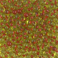 Miyuki Drop/Fringe Seed Beads 3.4mm DPF28 F ICL Red/Chartreuse