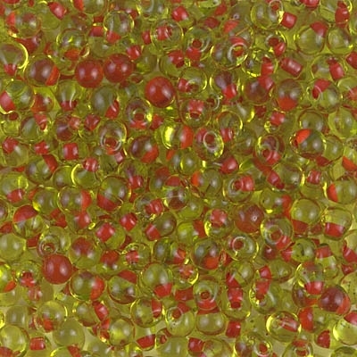Miyuki Drop/Fringe Seed Beads 3.4mm DPF28 F ICL Red/Chartreuse