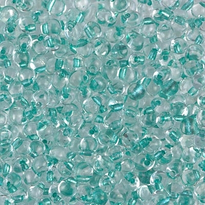 [ OR ] Miyuki Drop/Fringe Seed Beads 3.4mm DPF38 F ICL*Aqua Green/Crystal